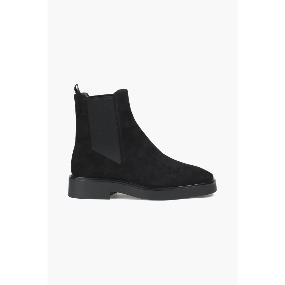 Stuart Weitzman Henley Black Suede Chelsea Boots Women Size 5B EXCELLENT